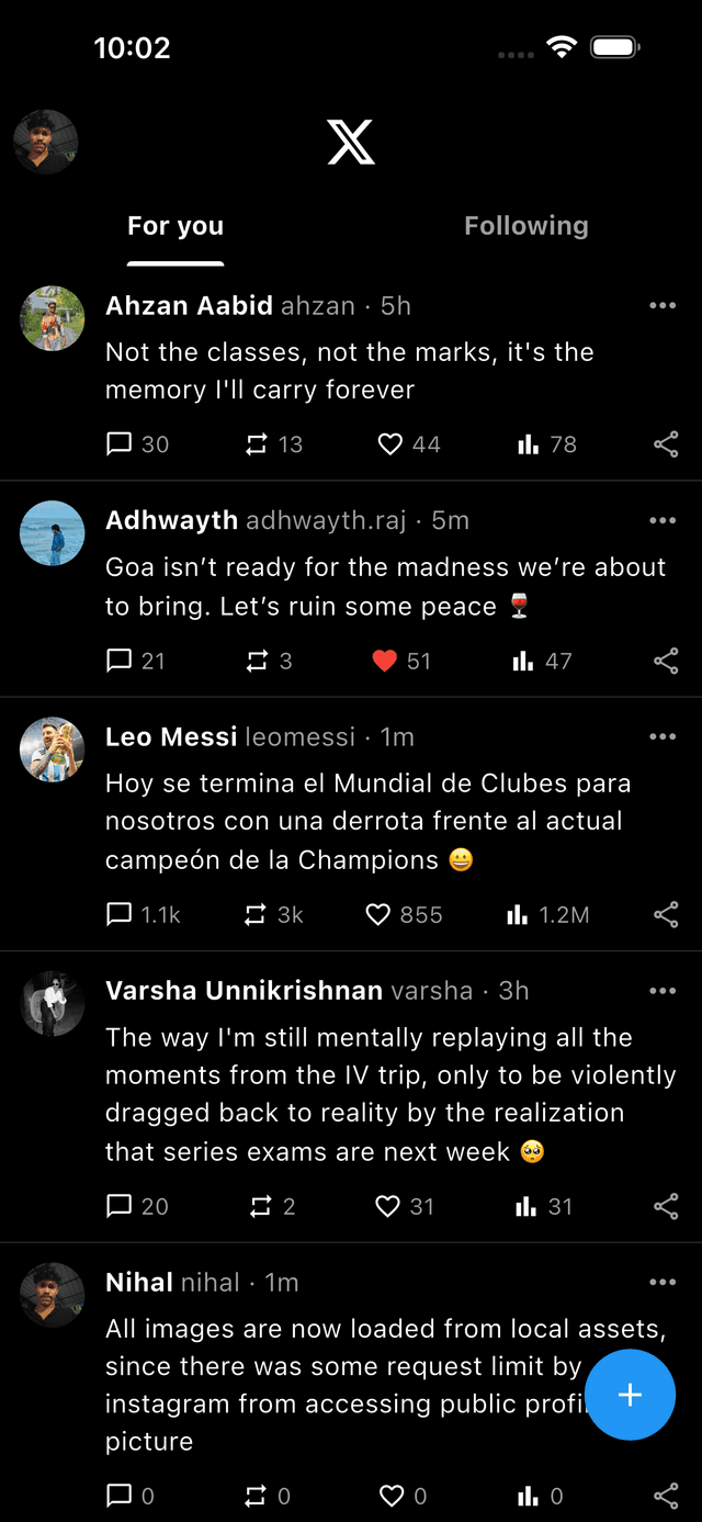 feed page